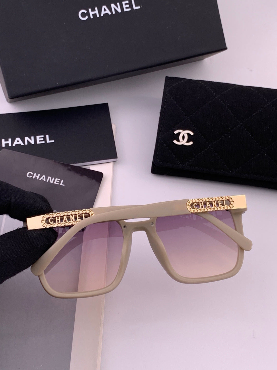 Chanel CH07003 Fashion Purple Lens Sunglasses for Men & Women - 398641 - detail image 6