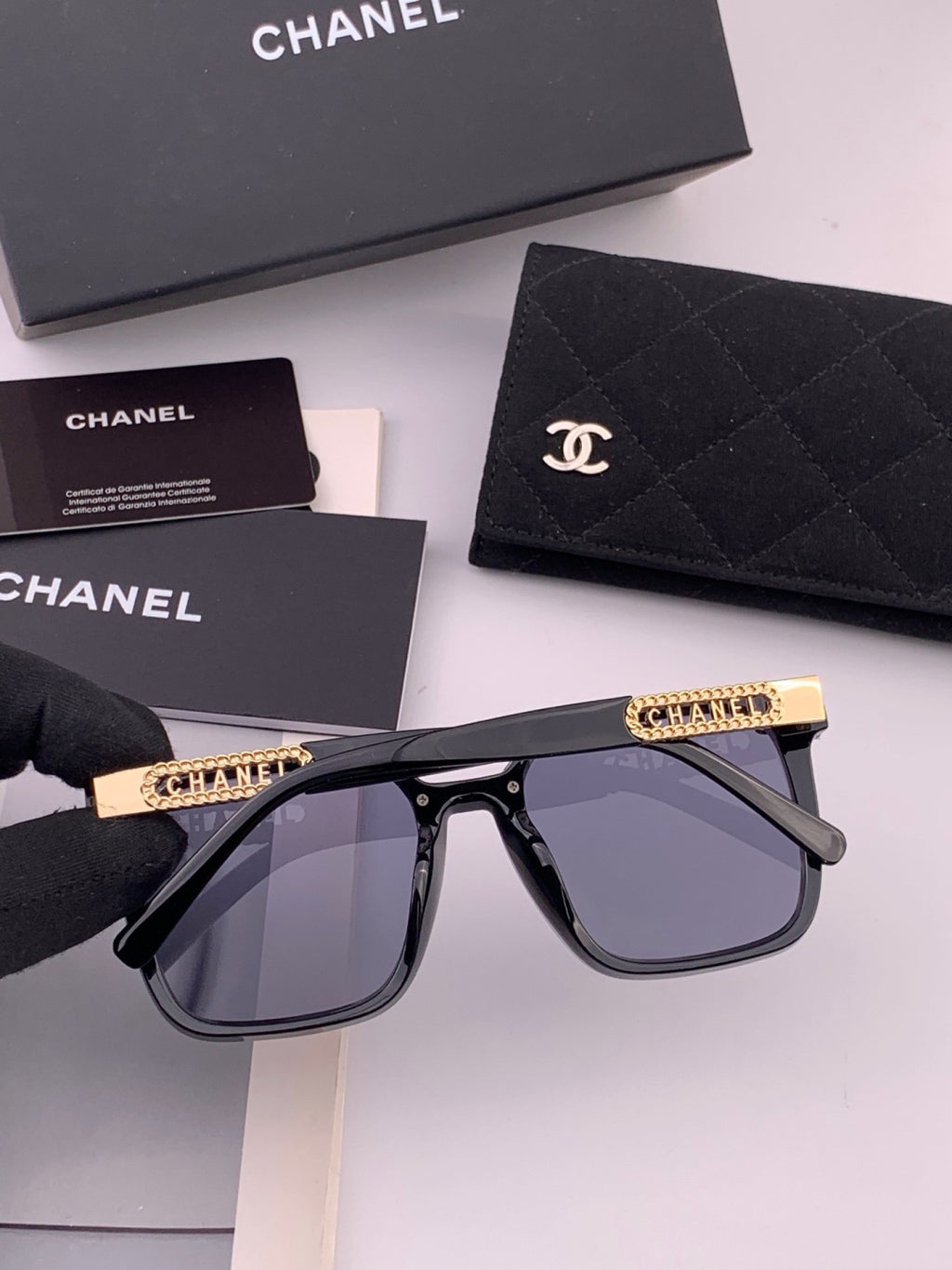 Chanel CH07003 Fashion Black Lens Sunglasses for Men & Women - 398642 - detail image 6