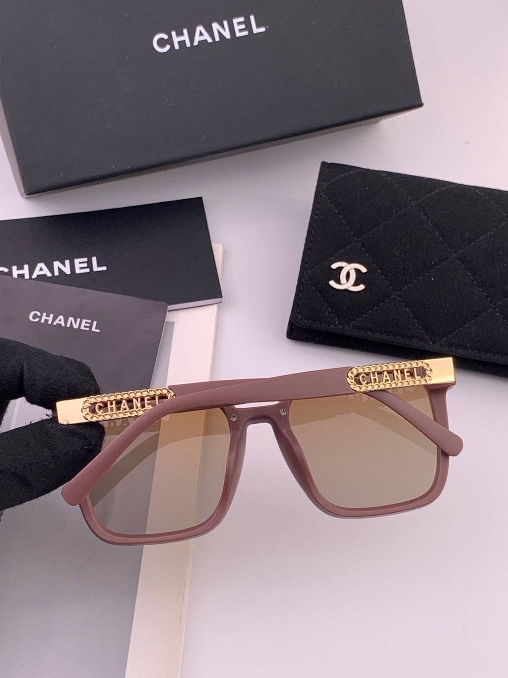 Chanel CH07003 Fashion Red Lens Sunglasses for Men & Women - 398643 - detail image 6