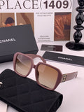 Chanel CH87004 Oversized Red Lens Sunglasses for Men & Women - 398649