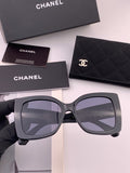 Chanel CH17005 Oversized Black Lens Sunglasses for Men & Women - 398653