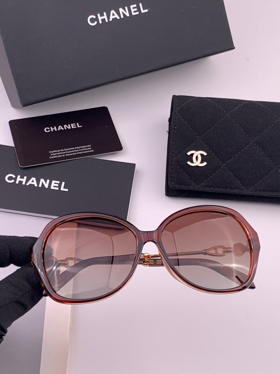 Chanel CH042 Fashion Brown Lens Sunglasses for Men & Women