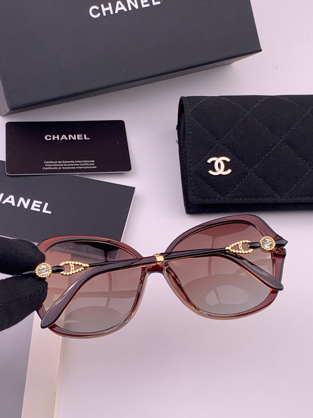 Chanel CH042 Fashion Brown Lens Sunglasses for Men & Women - detail image 4