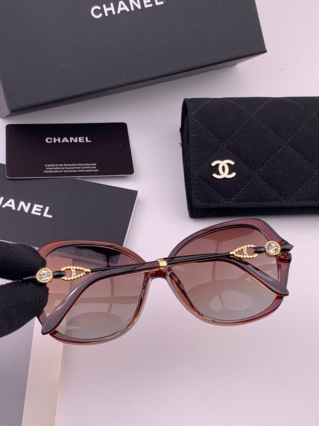 Chanel CH042 Fashion Brown Lens Sunglasses for Men & Women - detail image 4