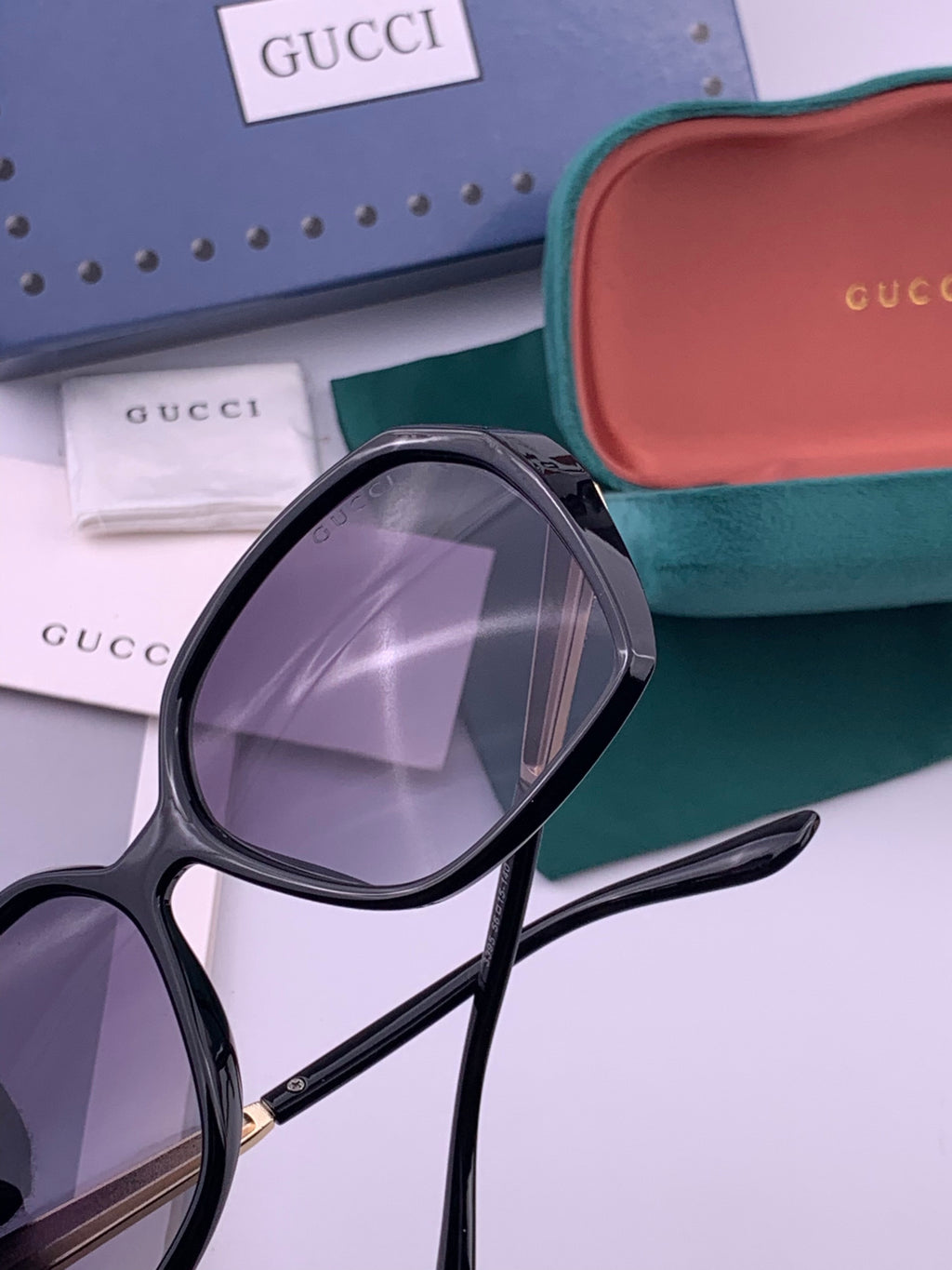Gucci G5339 Polarized Round Brown Lens Sunglasses for Women - 398270 - detail image 5
