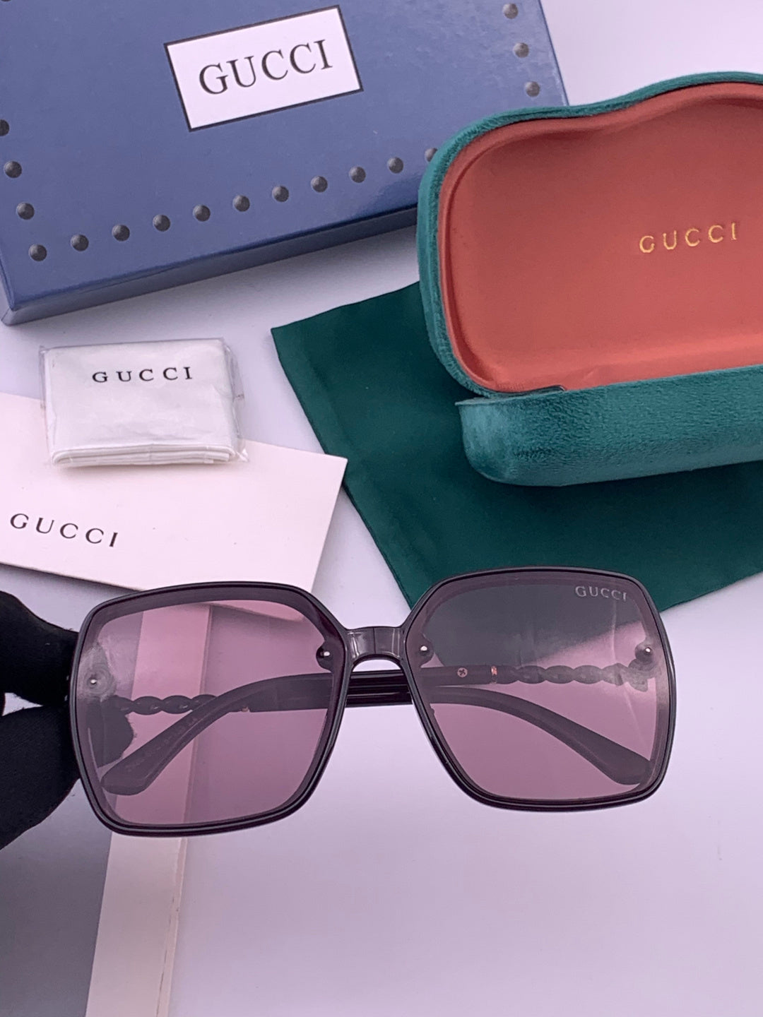 Gucci G0292 Polarized Round Brown Lens Sunglasses for Women - 398271