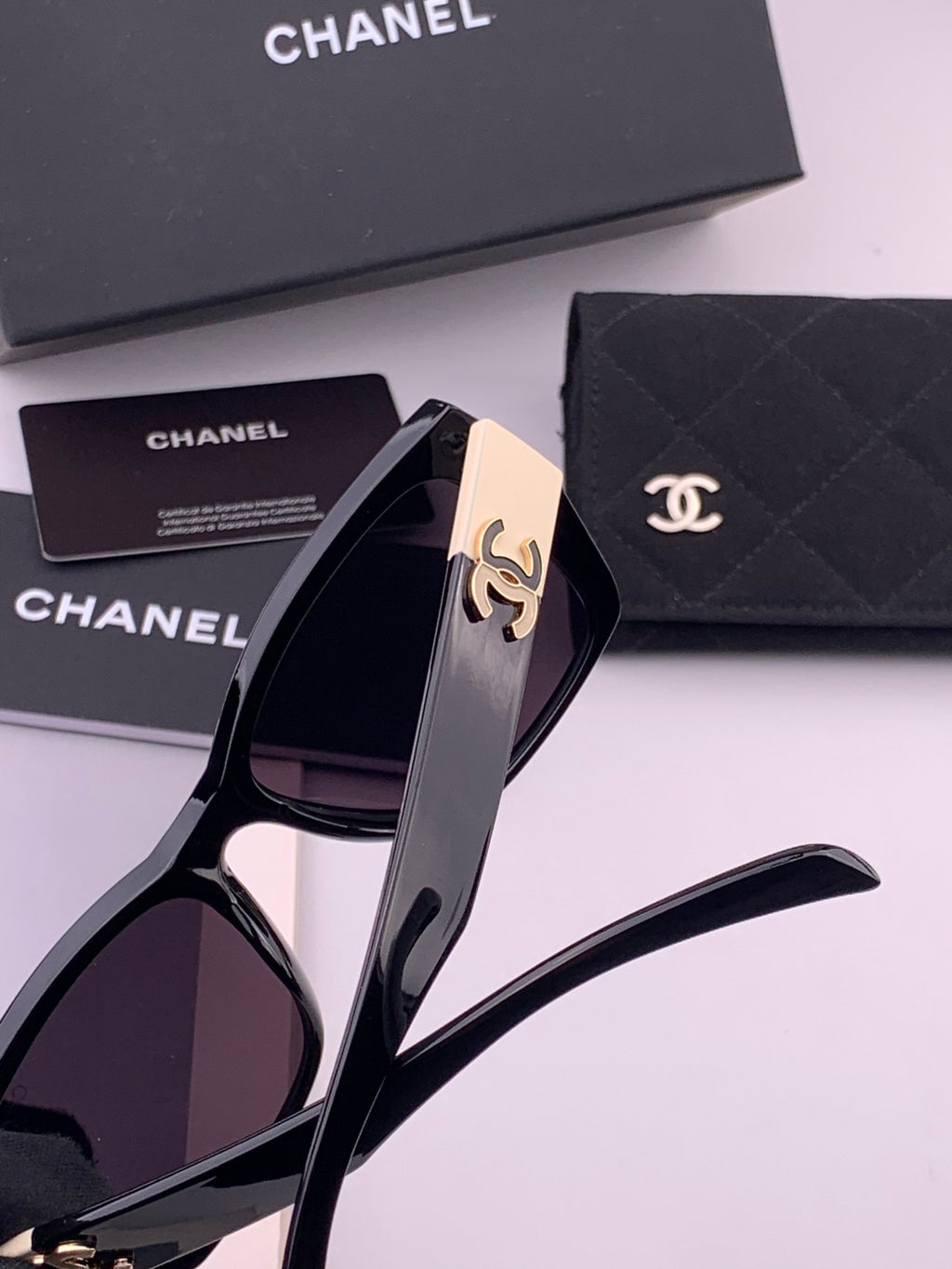 Chanel CH1311 Polarized Square Black Lens Sunglasses for Men & Women - 398637 - detail image 3