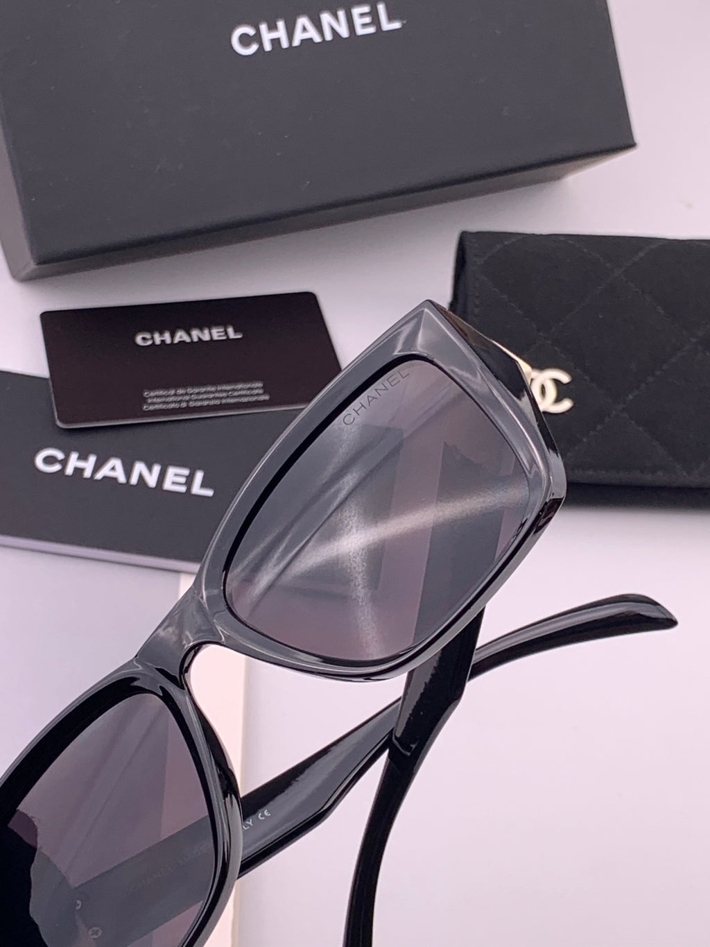 Chanel CH1311 Polarized Square Black Lens Sunglasses for Men & Women - 398637 - detail image 5