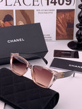 Chanel CH1311 Polarized Square Black Lens Sunglasses for Men & Women - 398638