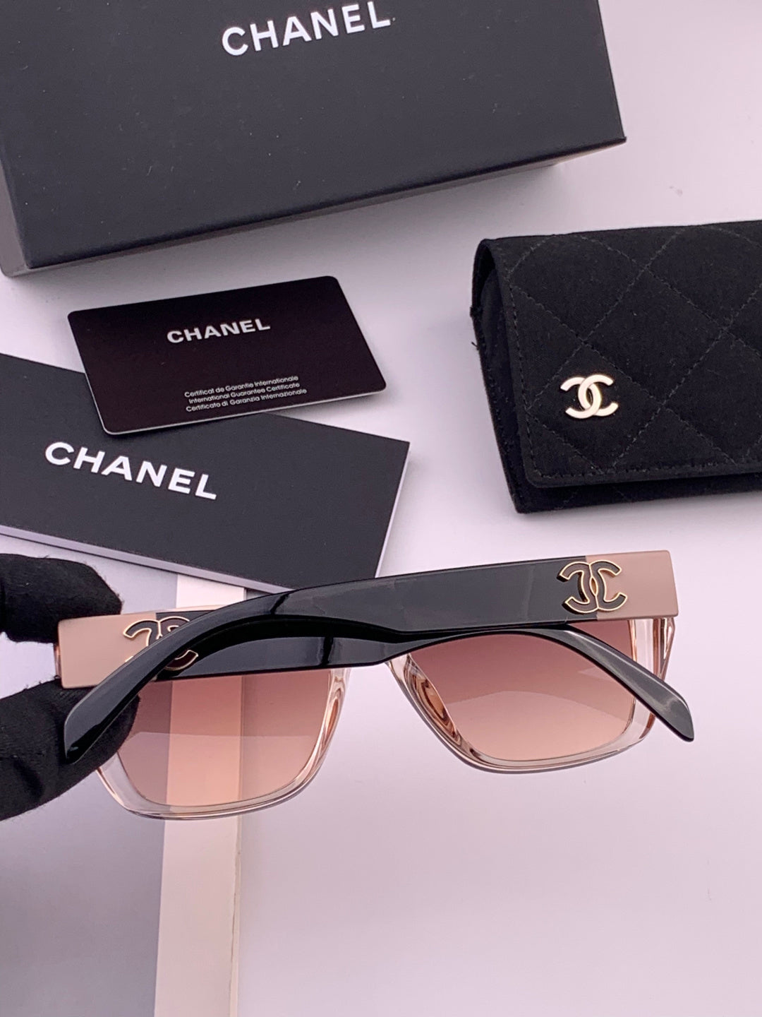 Chanel CH1311 Polarized Square Black Lens Sunglasses for Men & Women - 398638 - detail image 3
