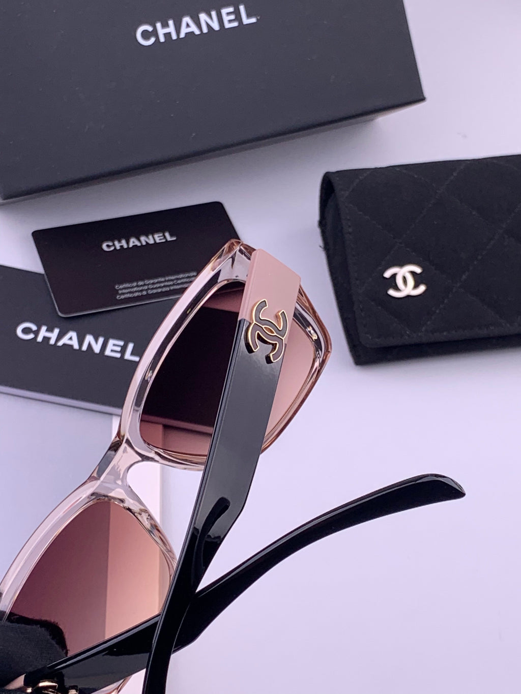 Chanel CH1311 Polarized Square Black Lens Sunglasses for Men & Women - 398638 - detail image 5