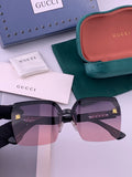 Gucci 2592 Polarized Square Gold Lens Sunglasses for Men & Women - 398275