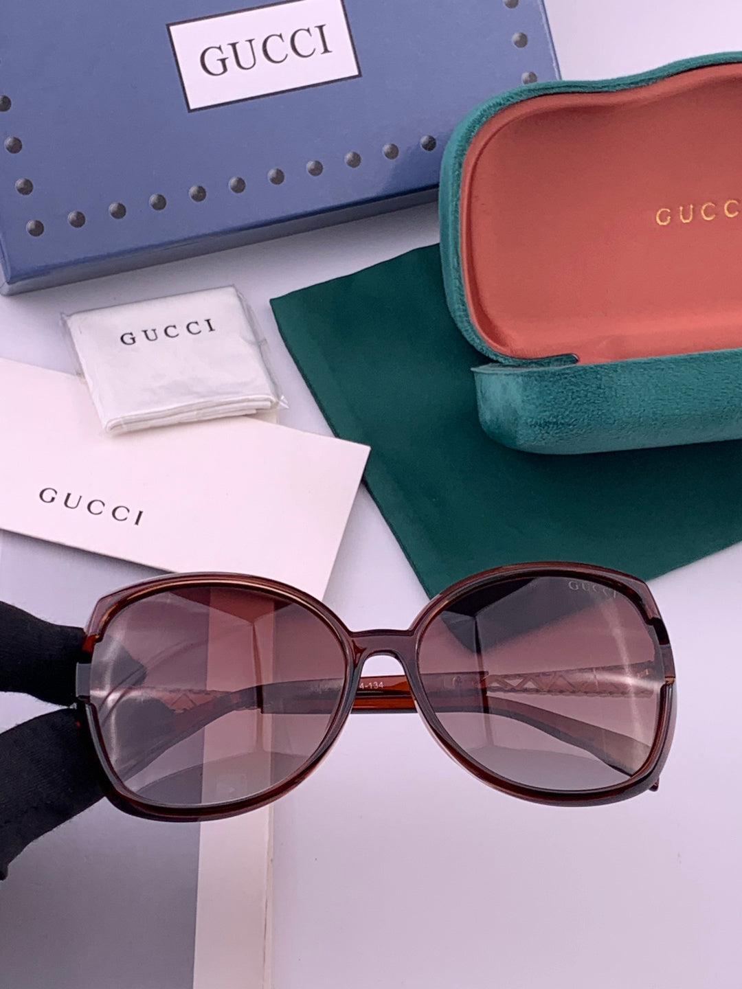 Gucci G2339 Polarized Round Brown Lens Sunglasses for Women - 398258