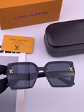 Louis Vuitton L8623 Square Black Lens Sunglasses for Men & Women - 398190