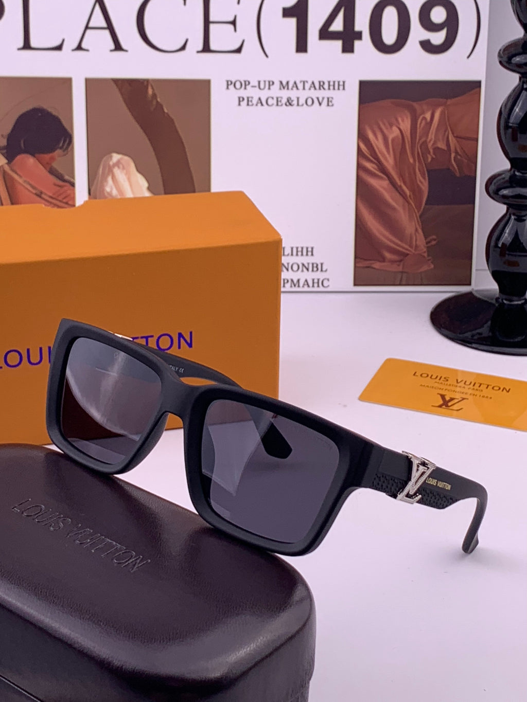 Louis Vuitton L3551 Square Gold Lens Sunglasses for Men & Women - 398192 - detail image 2