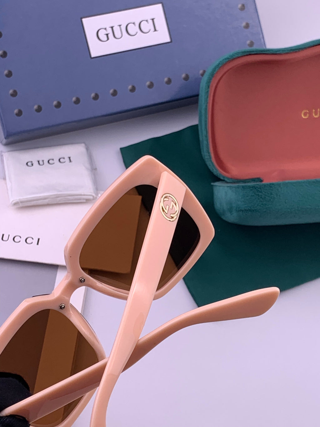 Gucci G9600 Square Brown Lens Sunglasses for Men & Women - 398259 - detail image 5