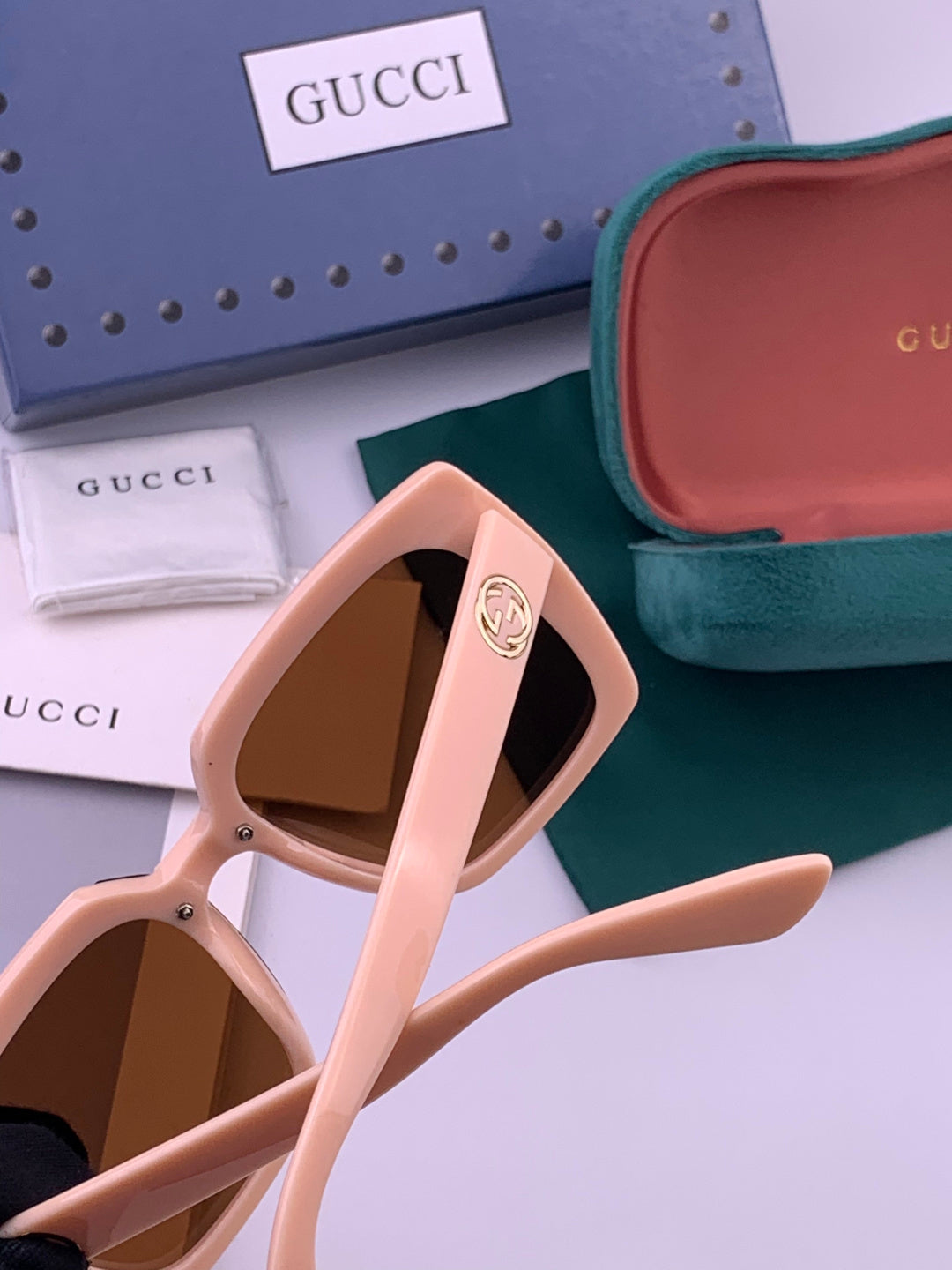 Gucci G9600 Square Brown Lens Sunglasses for Men & Women - 398259 - detail image 5