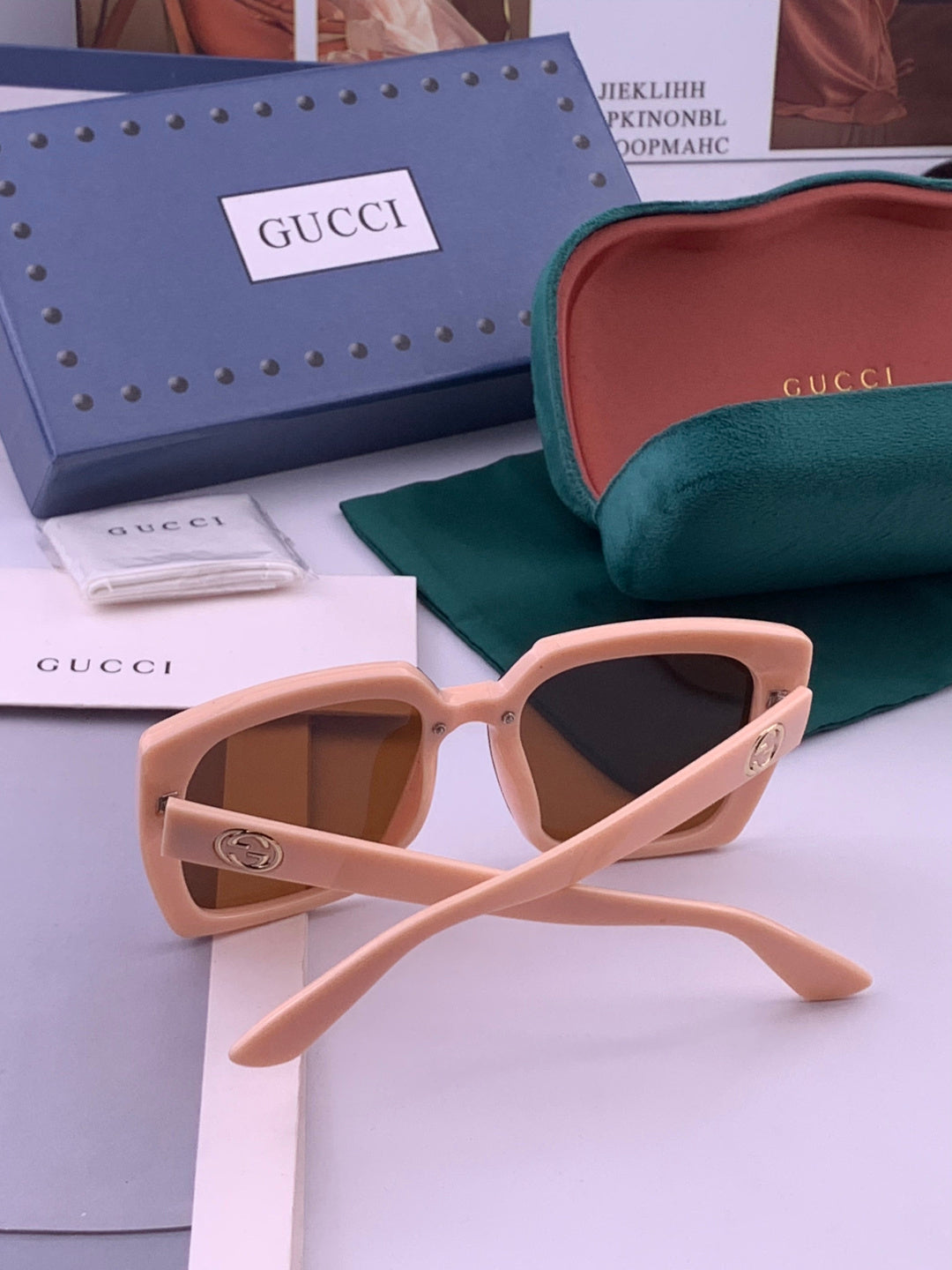 Gucci G9600 Square Brown Lens Sunglasses for Men & Women - 398259 - detail image 7
