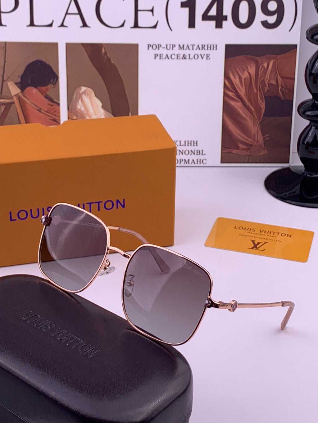 Louis Vuitton 5303 Polarized Aviator Purple Lens Sunglasses for Men & - 398193 - detail image 2