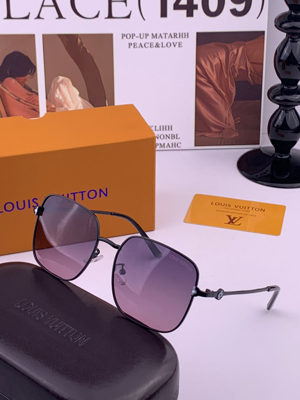 Louis Vuitton 5303 Polarized Aviator Purple Lens Sunglasses for Men & - 398195 - detail image 2