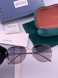 Gucci G5822 Polarized Oversized Gold Lens Sunglasses for Men & Women - 398262