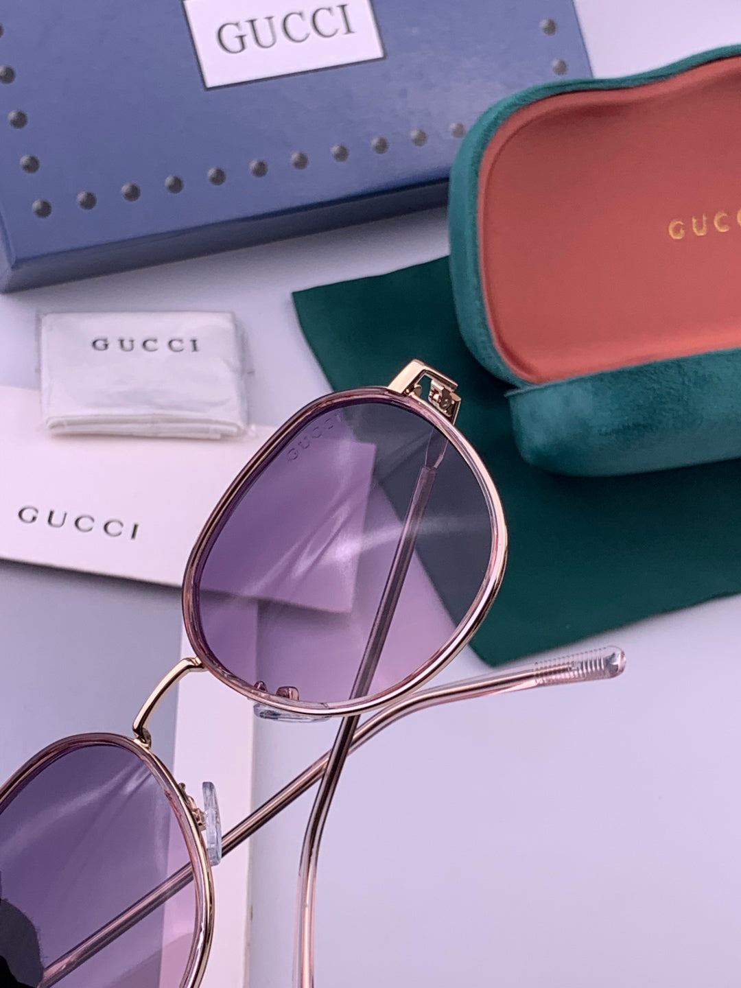 Gucci G7825 Polarized Square Brown Lens Sunglasses for Women - 398264 - detail image 6