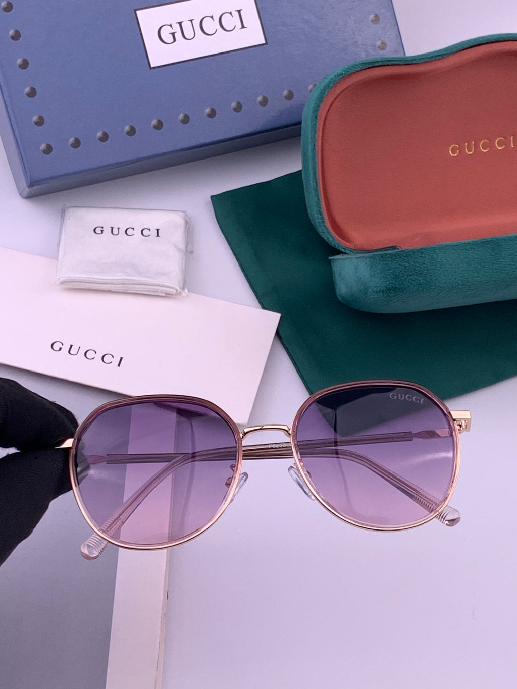Gucci G7825 Polarized Square Brown Lens Sunglasses for Women - 398264