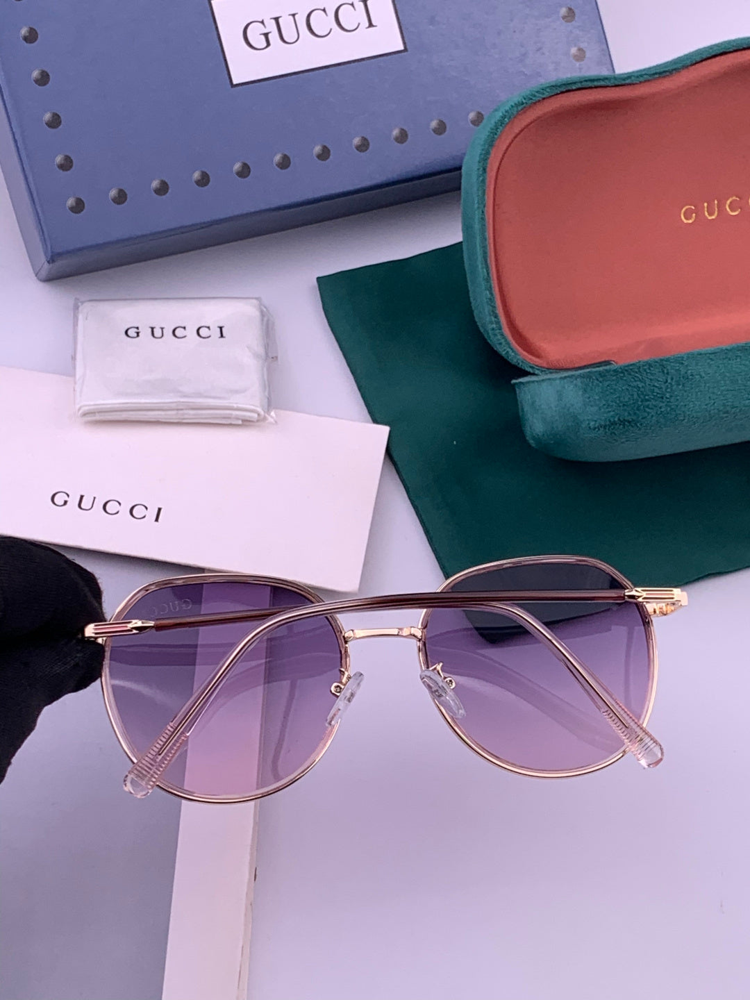 Gucci G7825 Polarized Square Brown Lens Sunglasses for Women - 398264 - detail image 5