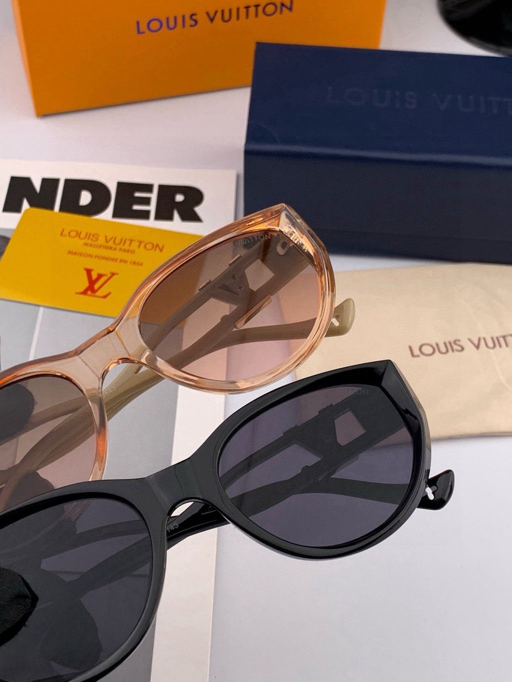 Louis Vuitton L1231 Square Black Lens Sunglasses for Men & Women - 398202 - detail image 5