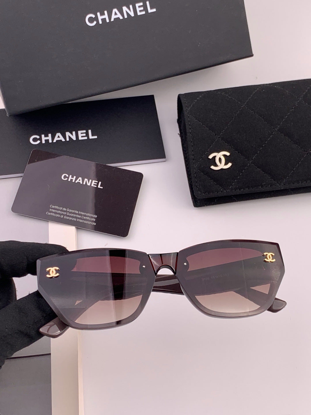 Chanel CH6530 Fashion Gold Lens Sunglasses for Men & Women - 398630