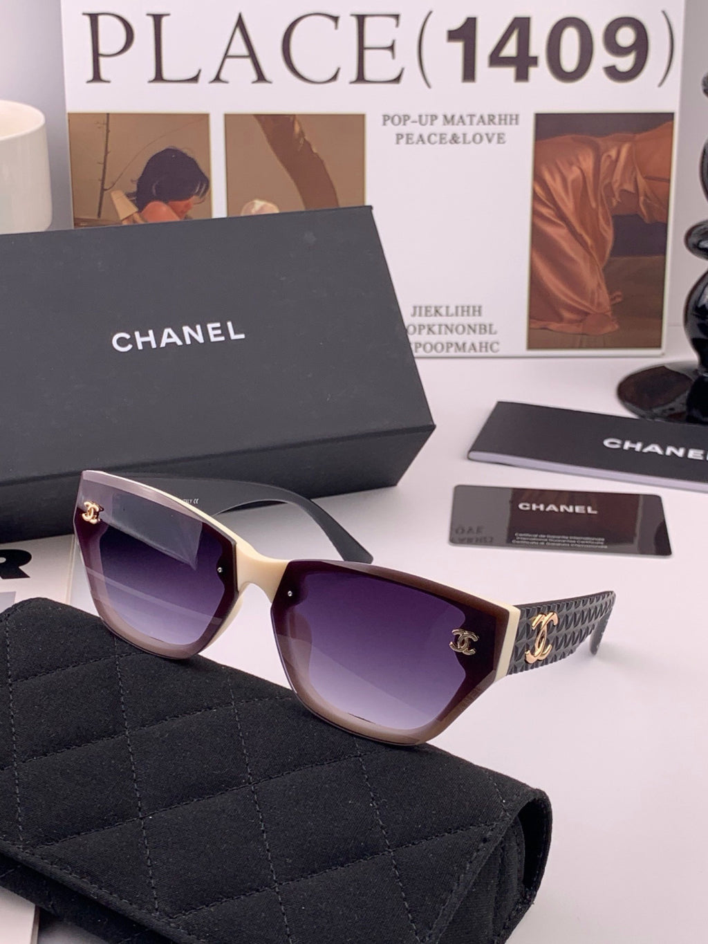 Chanel CH6530 Fashion Gold Lens Sunglasses for Men & Women - 398630 - detail image 6