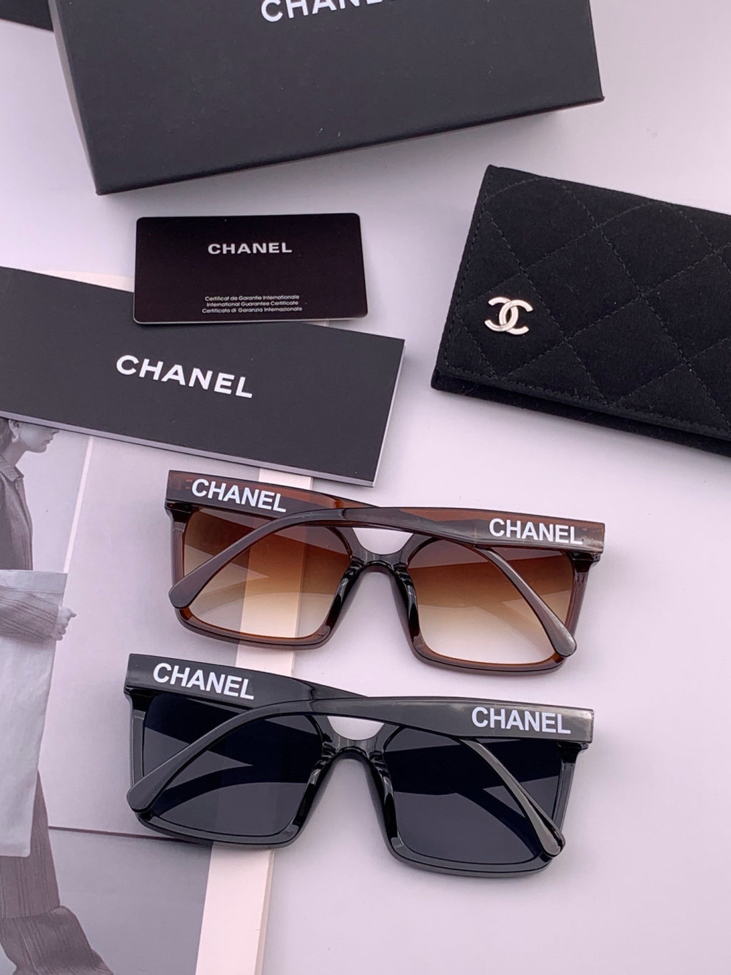Chanel CH86901 Square Brown Lens Sunglasses for Men & Women - 398631 - detail image 6