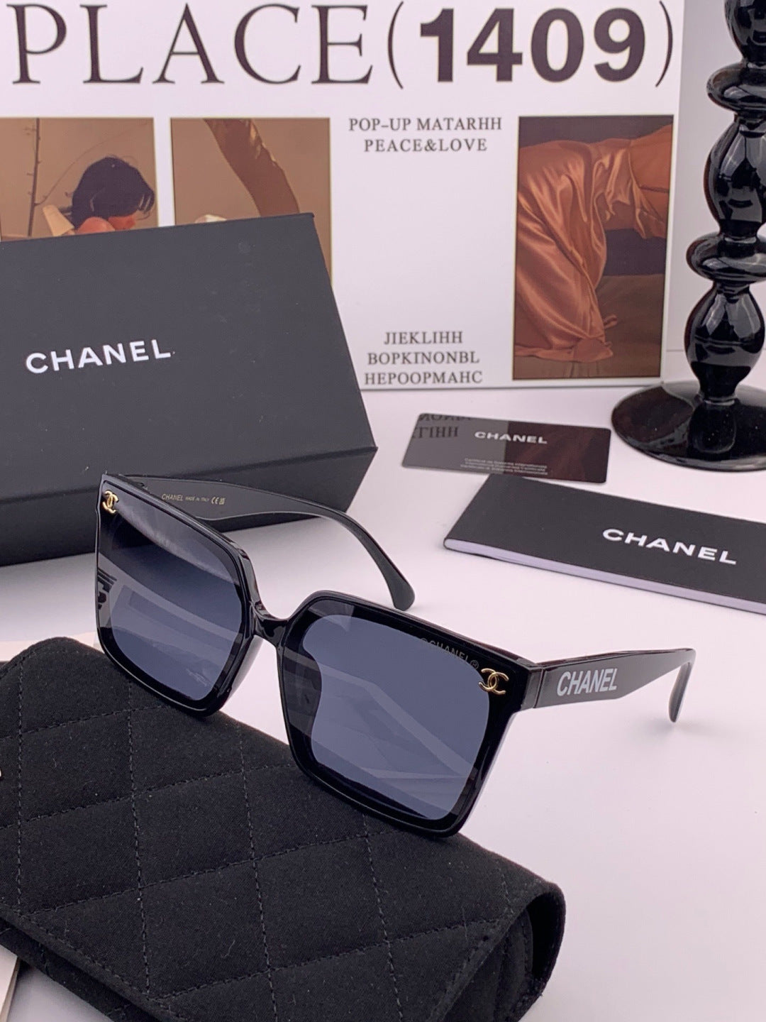 Chanel CH86901 Square Brown Lens Sunglasses for Men & Women - 398631 - detail image 3