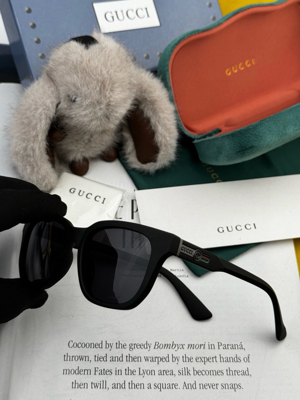 Gucci G7510 Square Gold Lens Sunglasses for Men & Women - 398253 - detail image 2
