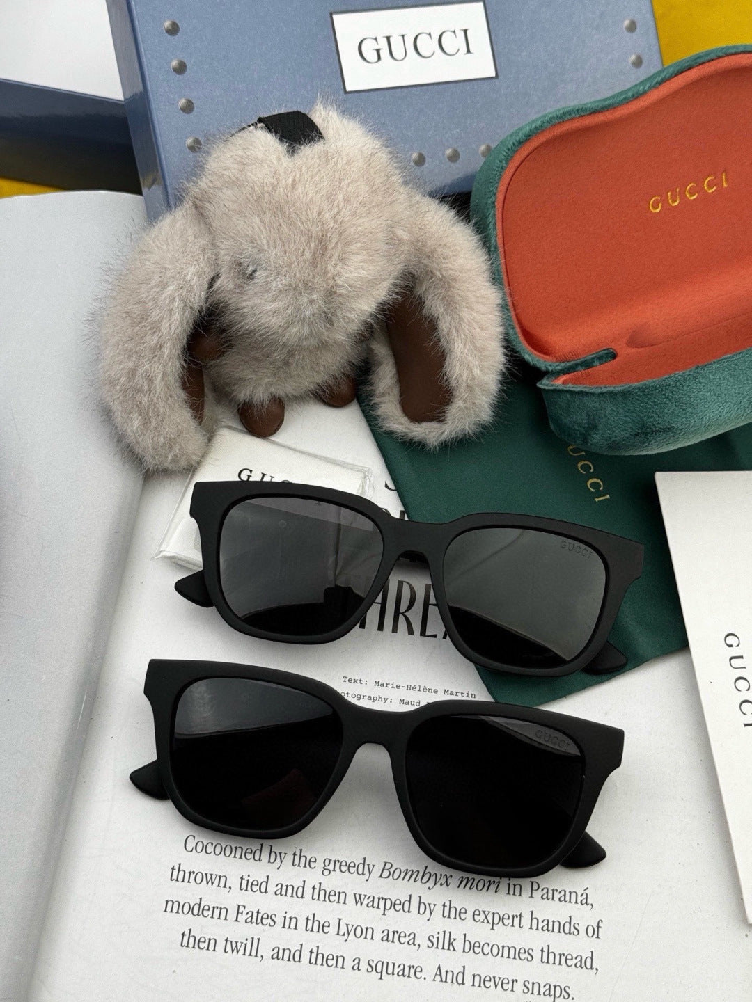 Gucci G7510 Square Gold Lens Sunglasses for Men & Women - 398253 - detail image 7