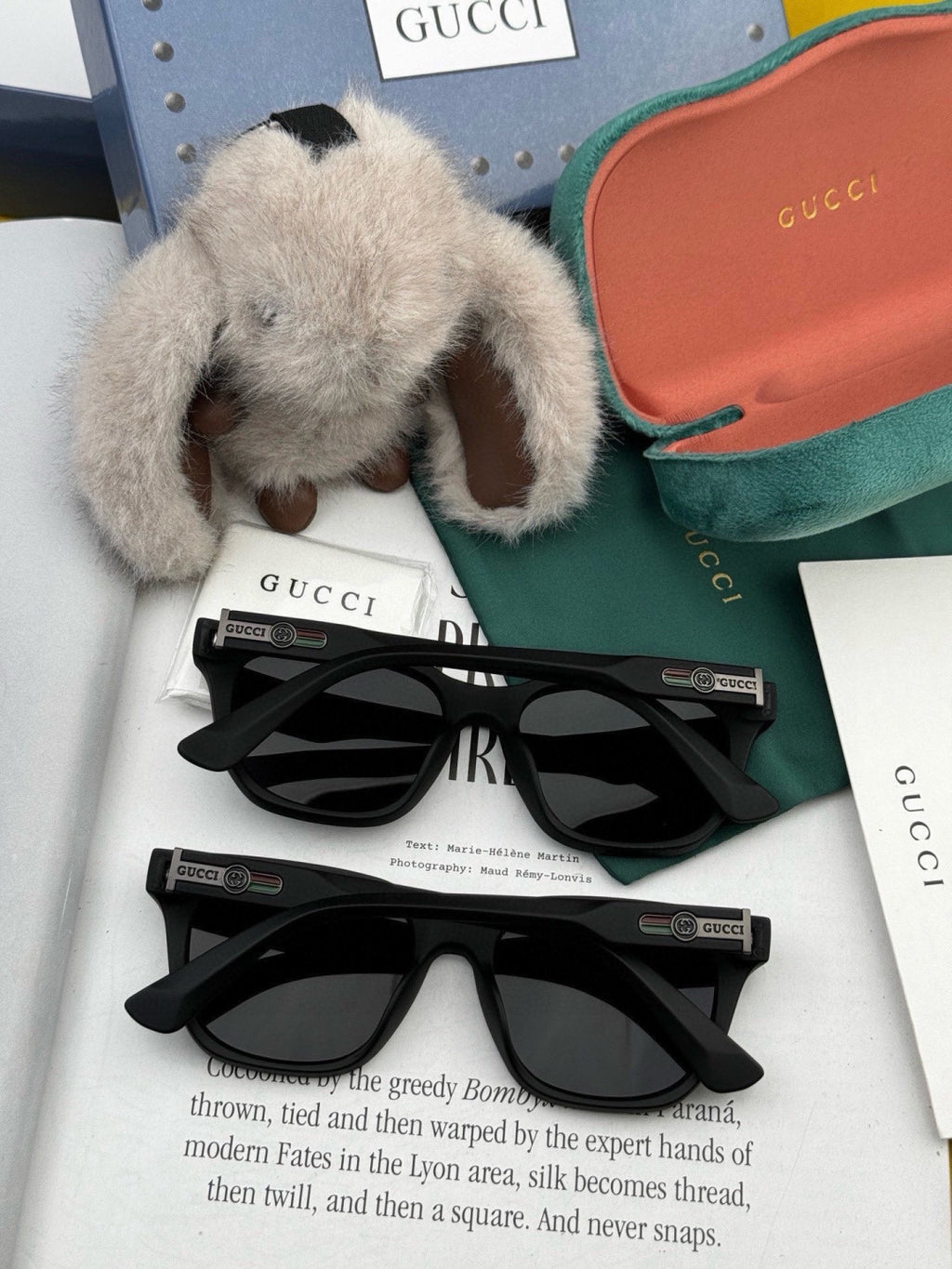 Gucci G7510 Square Gold Lens Sunglasses for Men & Women - 398253 - detail image 6