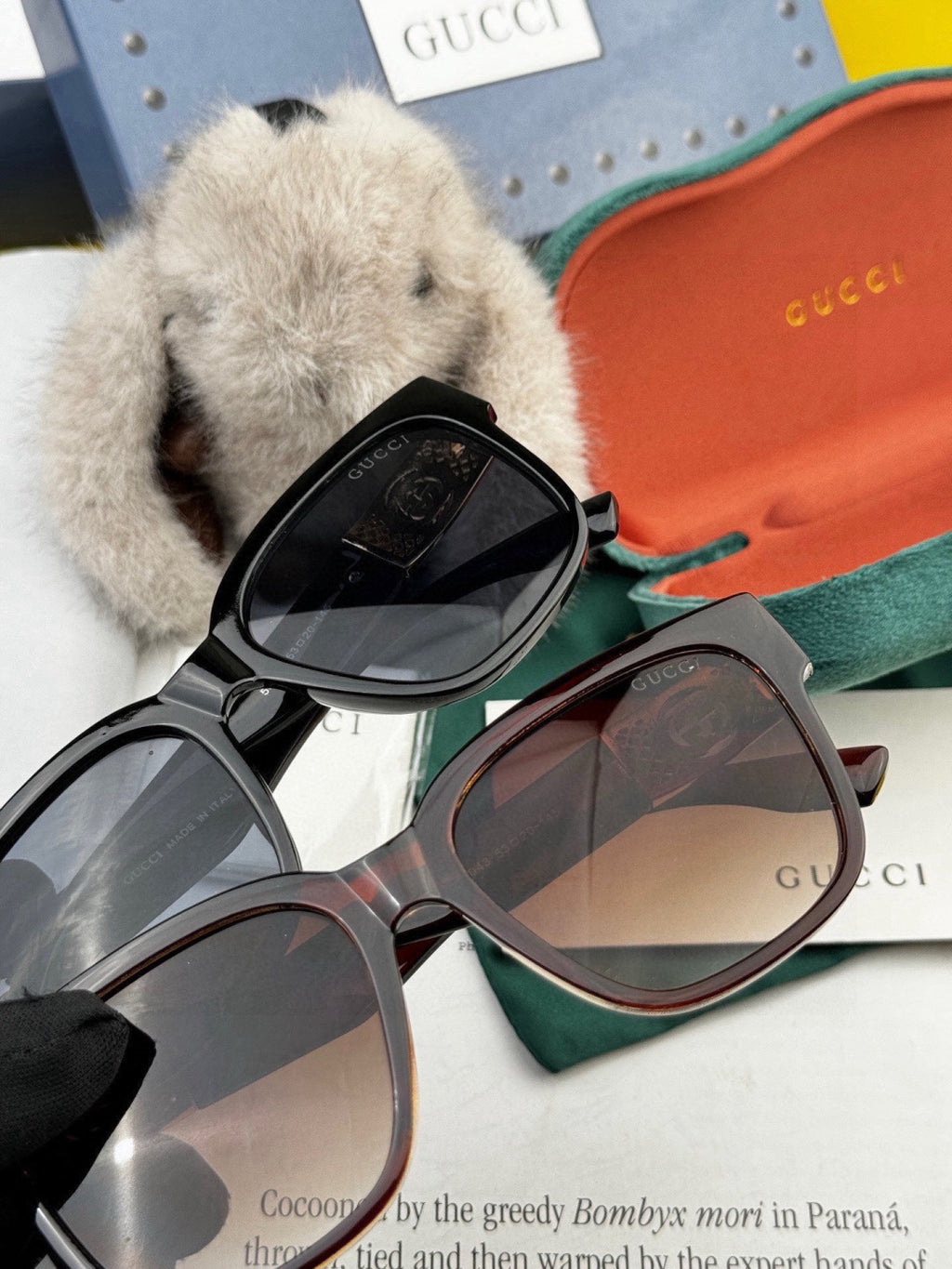 Gucci G35804 Square Gold Lens Sunglasses for Men & Women - 398254 - detail image 5