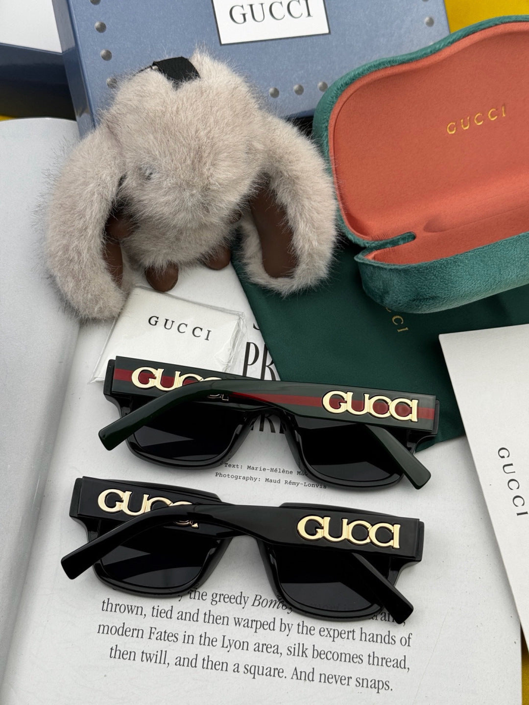 Gucci G1232 Square Black Lens Sunglasses for Men & Women - 398255 - detail image 6