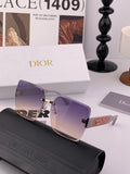 Dior D3235 Square Red Lens Sunglasses for Men & Women