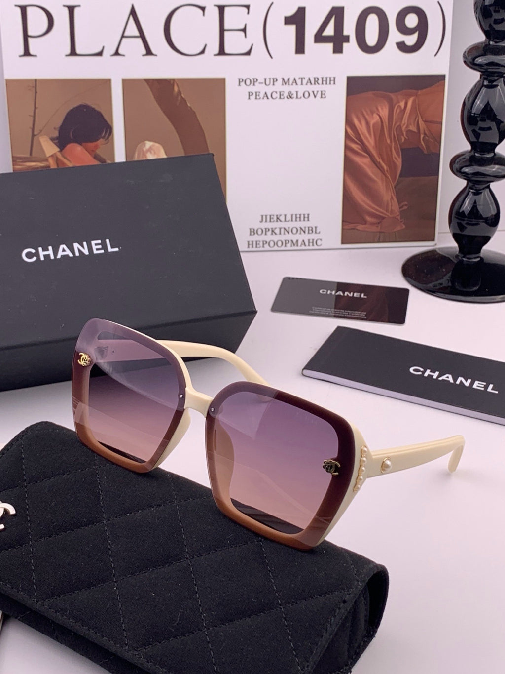 Chanel CH6994 Polarized Oversized Brown Lens Sunglasses for Men & Wom - 398546 - detail image 2