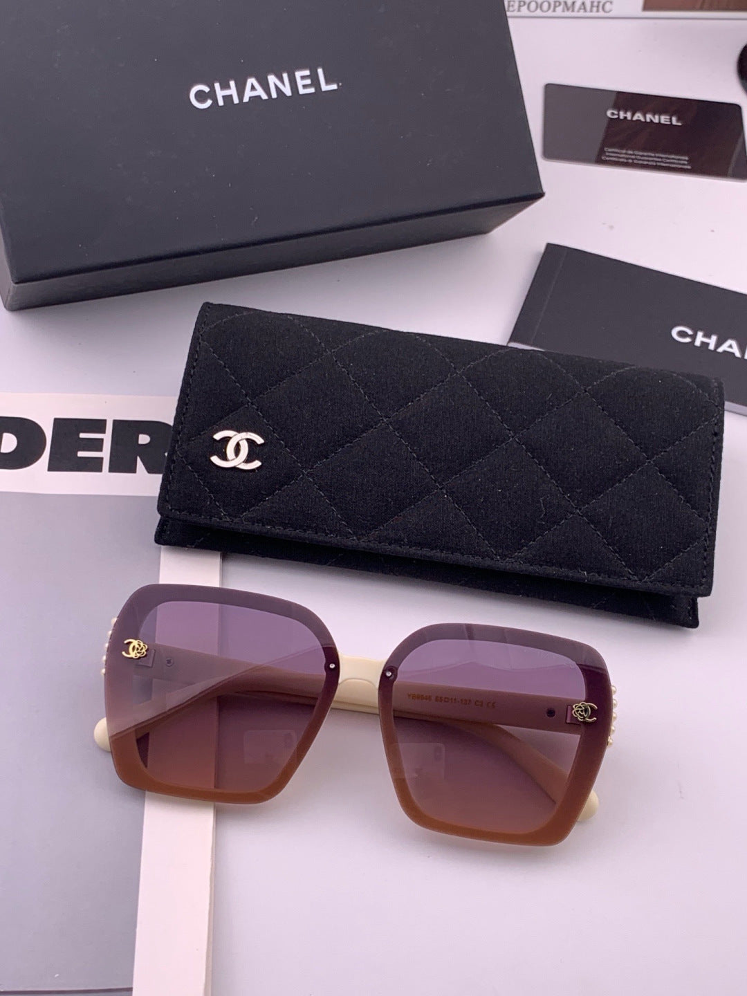 Chanel CH6994 Polarized Oversized Brown Lens Sunglasses for Men & Wom - 398546 - detail image 5