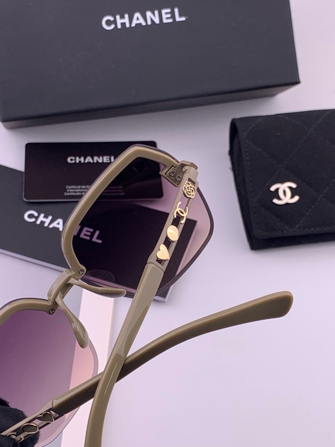 Chanel CH67000 Fashion Purple Lens Sunglasses for Men & Women - 398540 - detail image 5