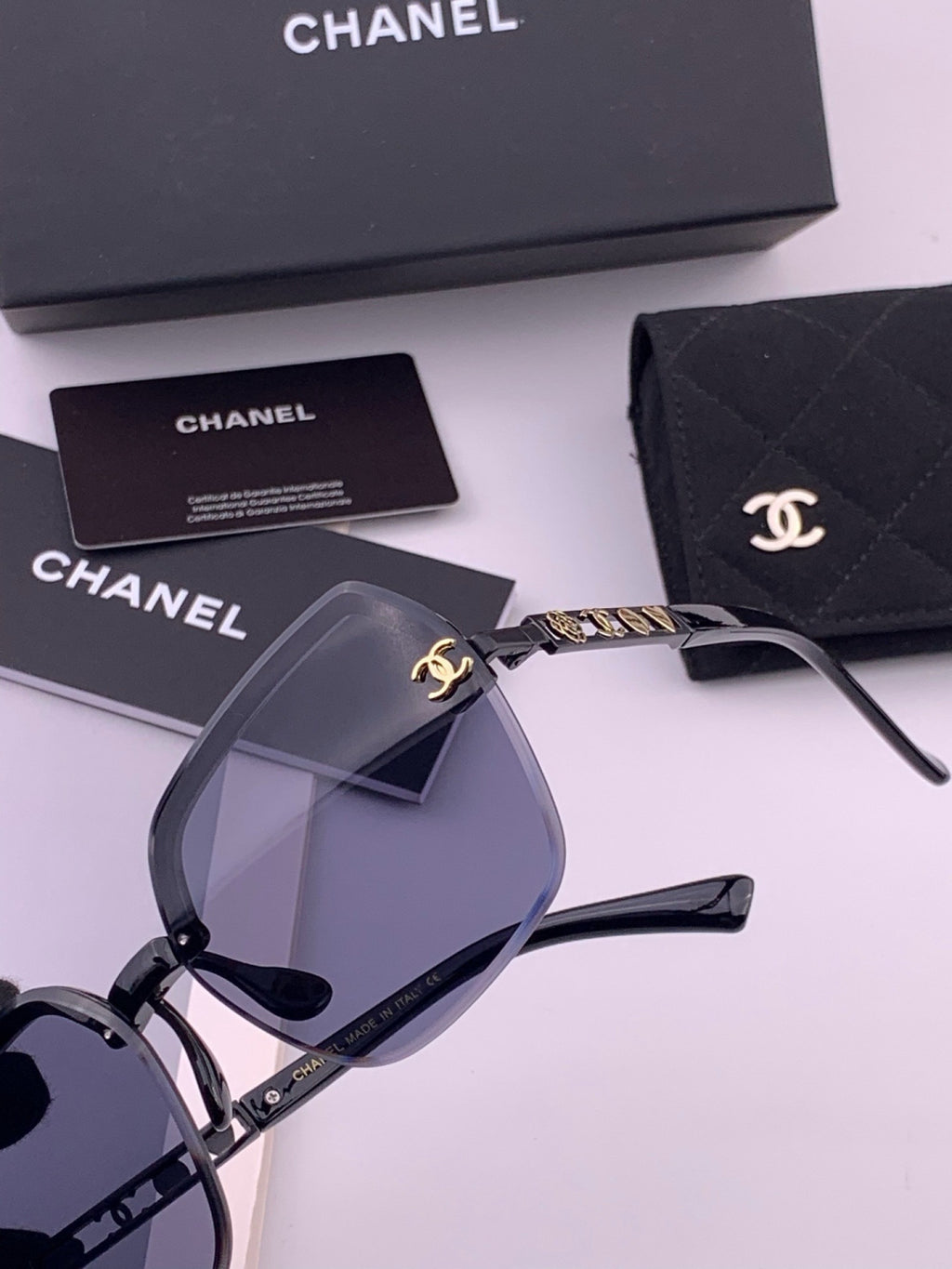 Chanel CH67000 Fashion Black Lens Sunglasses for Men & Women - 398541 - detail image 3