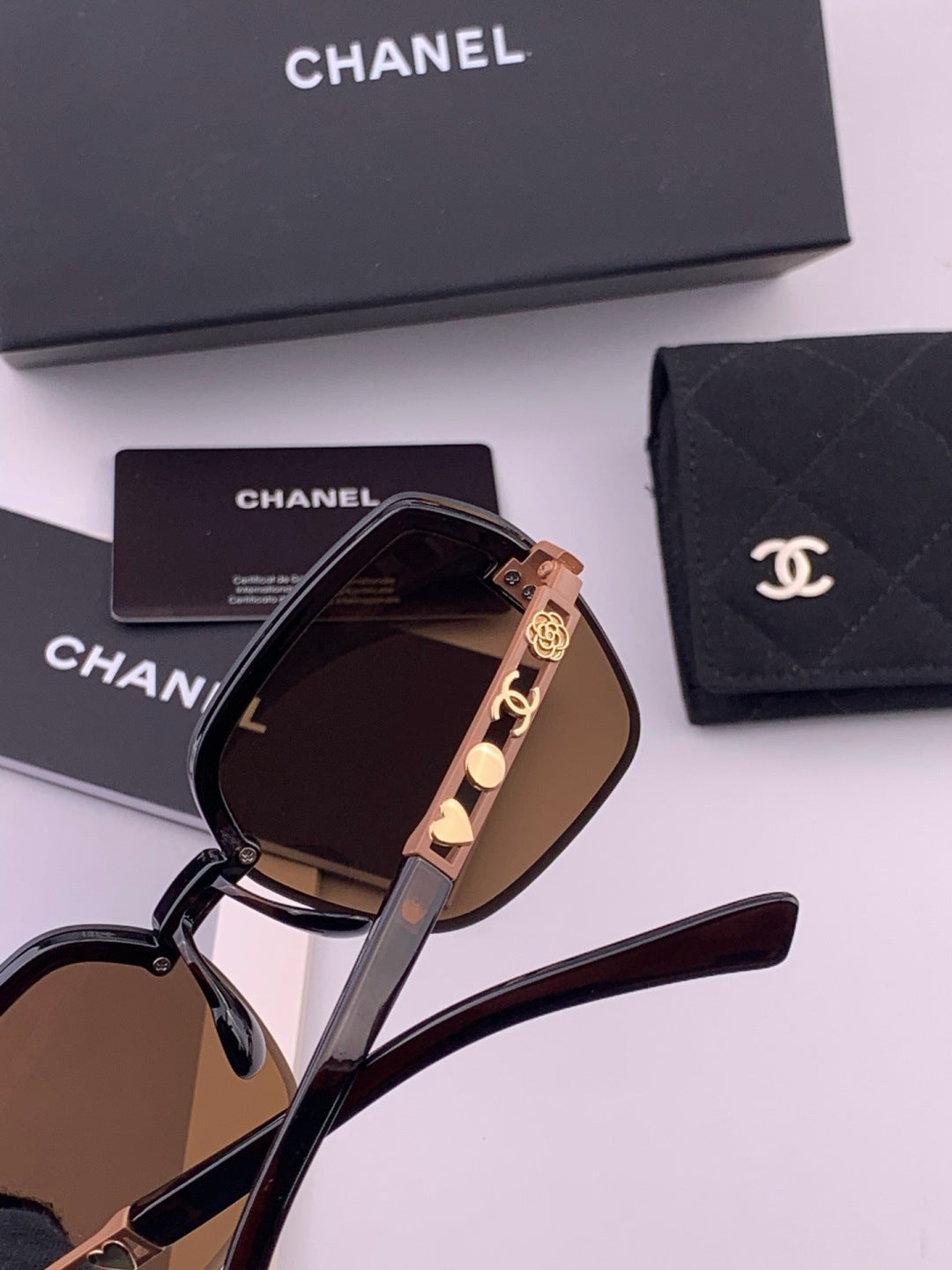 Chanel CH67000 Fashion Black Lens Sunglasses for Men & Women - 398542 - detail image 5