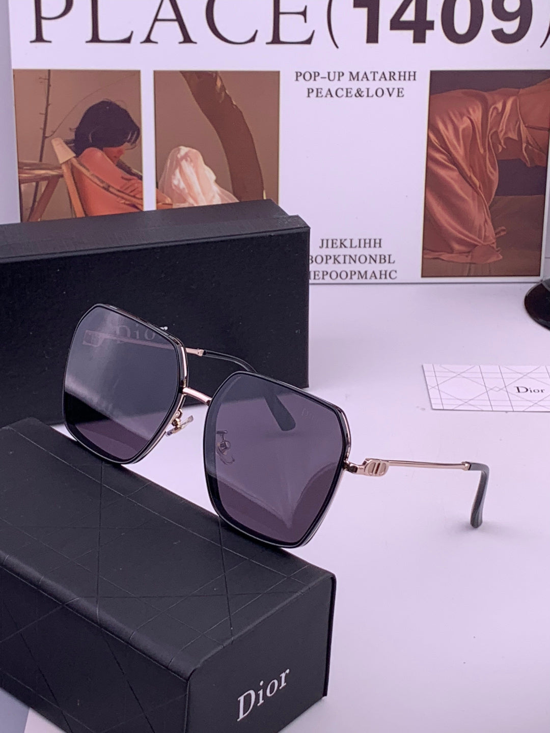 Dior D7635 Polarized Fashion Black Lens Sunglasses for Men & Women - 398748 - detail image 2