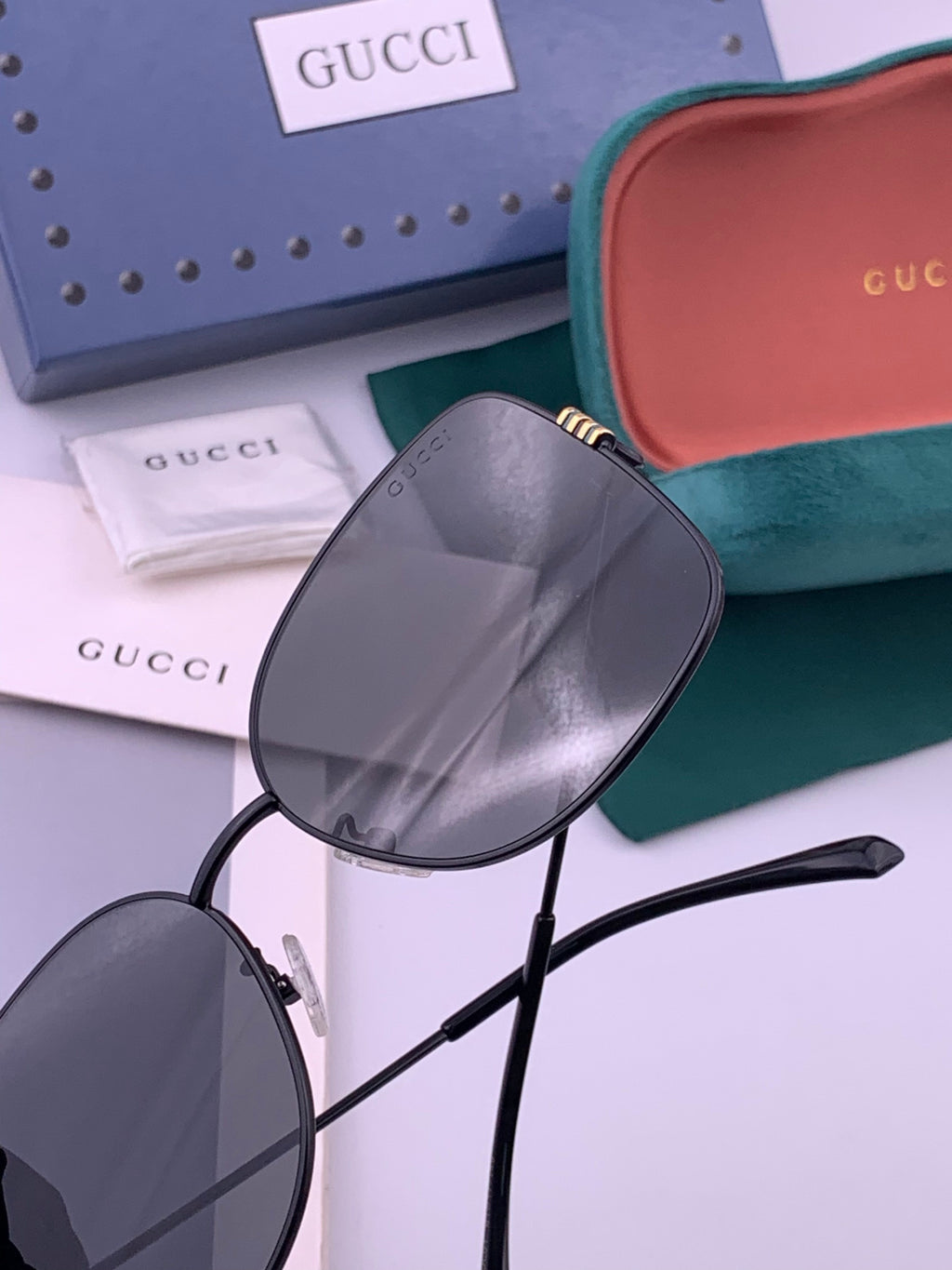 Gucci G2330 Polarized Round Brown Lens Sunglasses for Women - 398332 - detail image 5