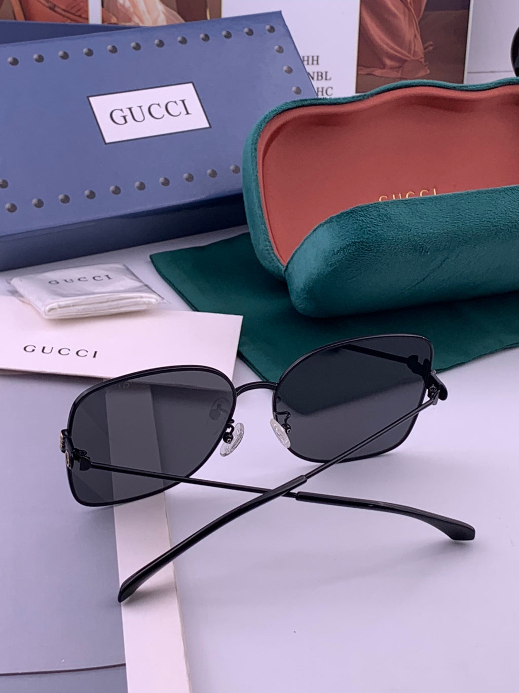 Gucci G2330 Polarized Round Brown Lens Sunglasses for Women - 398332 - detail image 6