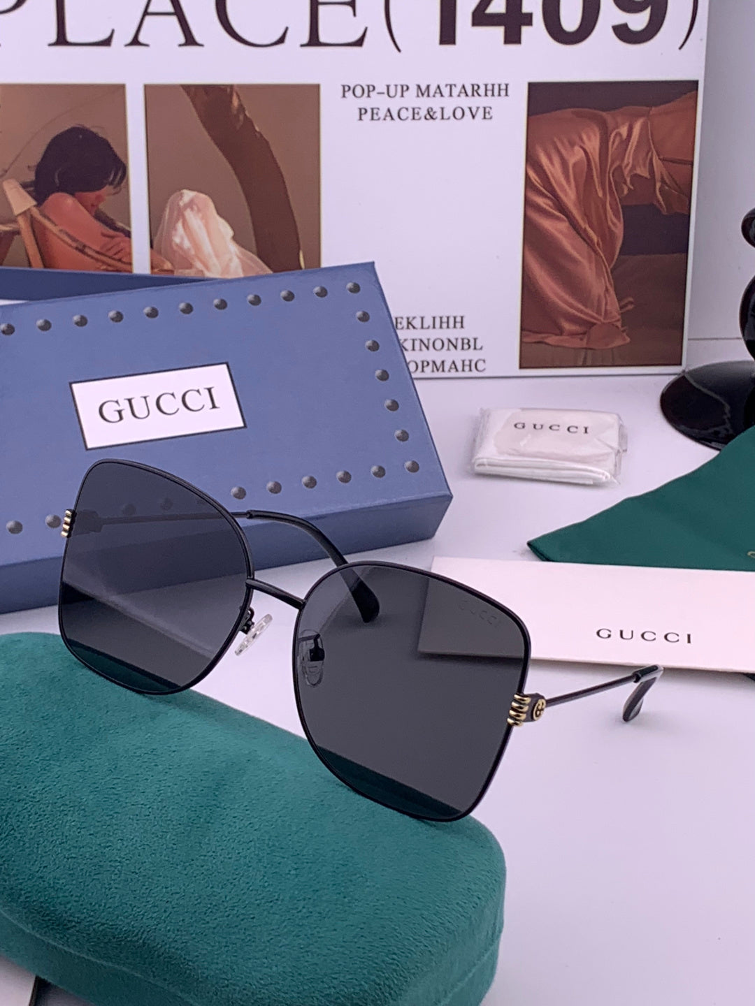 Gucci G2330 Polarized Round Brown Lens Sunglasses for Women - 398332 - detail image 2