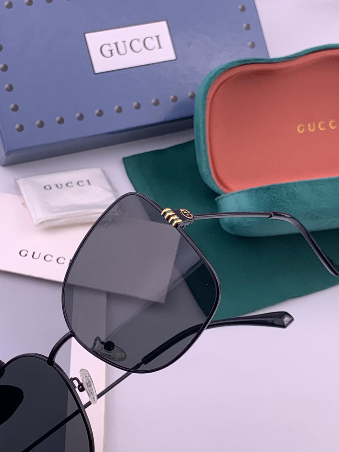 Gucci G2330 Polarized Round Brown Lens Sunglasses for Women - 398332 - detail image 3