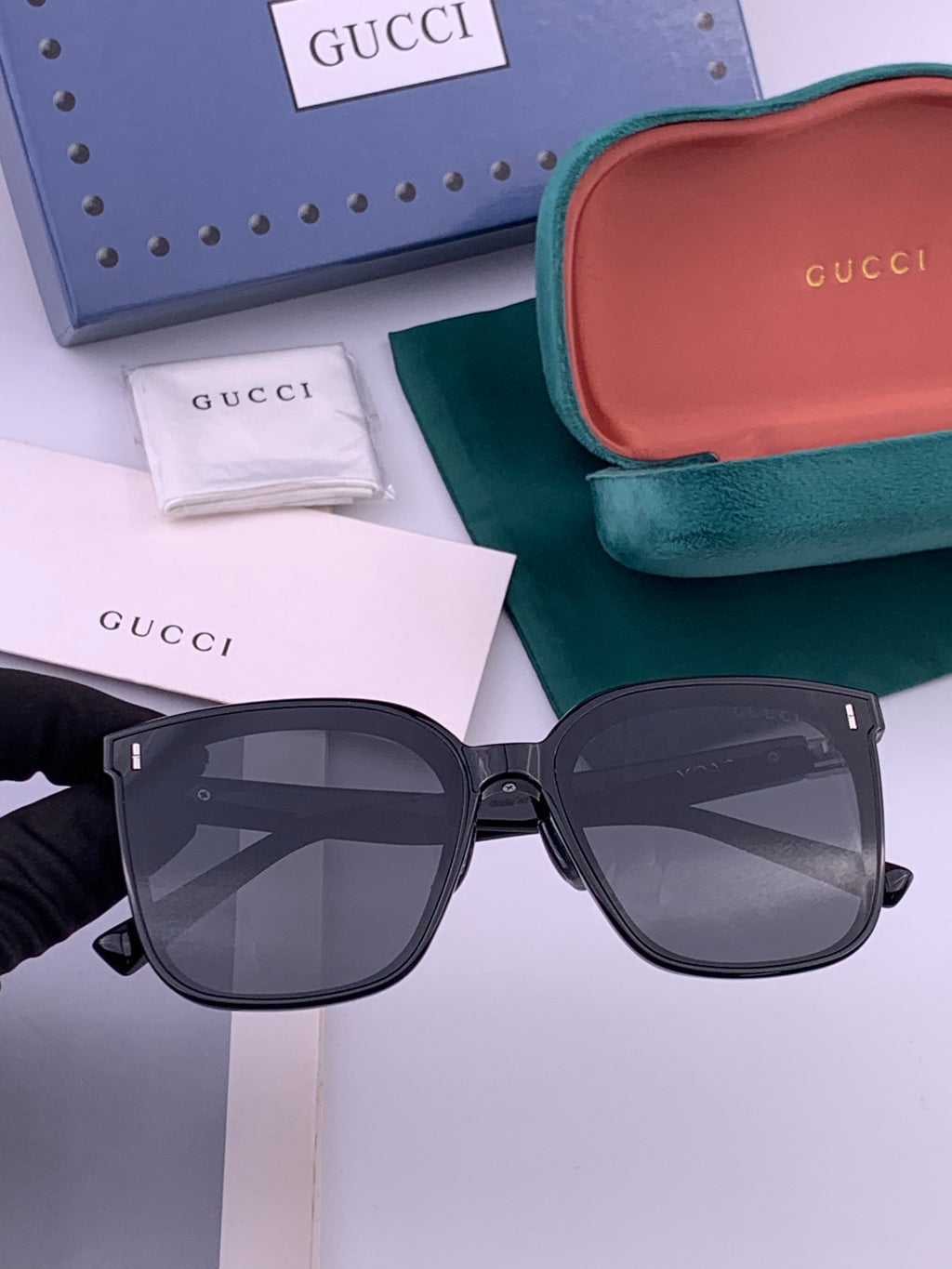 Gucci G60 Polarized Square Brown Lens Sunglasses for Men & Women - 398335